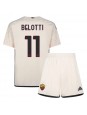 AS Roma Andrea Belotti #11 Venkovní dres pro děti 2023-24 Krátký Rukáv (+ trenýrky)